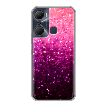 Силиконовый чехол на Infinix Hot 12 Pro с принтом Блестки