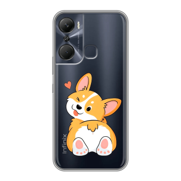 Силиконовый чехол на Infinix Hot 12 Pro с принтом Корги Силиконовый чехол на Infinix Hot 12 Pro с принтом Корги