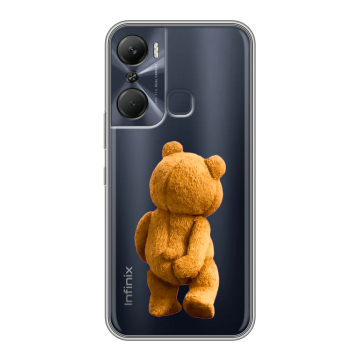 Силиконовый чехол на Infinix Hot 12 Pro с принтом Медведь Силиконовый чехол на Infinix Hot 12 Pro с принтом Медведь