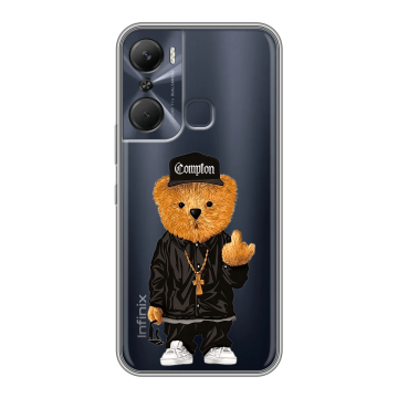 Силиконовый чехол на Infinix Hot 12 Pro с принтом Плюшевый медведь Силиконовый чехол на Infinix Hot 12 Pro с принтом Плюшевый медведь