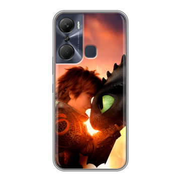 Силиконовый чехол на Infinix Hot 12 Pro с принтом Как приручить дракона Силиконовый чехол на Infinix Hot 12 Pro с принтом Как приручить дракона