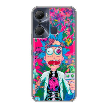 Силиконовый чехол на Infinix Hot 12 Pro с принтом Рик и Морти Rick Morty Силиконовый чехол на Infinix Hot 12 Pro с принтом Рик и Морти Rick Morty