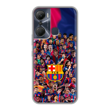 Силиконовый чехол на Infinix Hot 12 Pro с принтом Барселона Barcelona Силиконовый чехол на Infinix Hot 12 Pro с принтом Барселона Barcelona