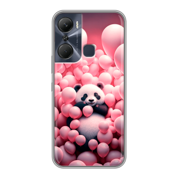 Силиконовый чехол на Infinix Hot 12 Pro с принтом Панда Силиконовый чехол на Infinix Hot 12 Pro с принтом Панда