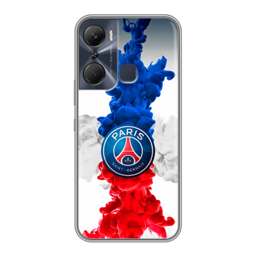 Силиконовый чехол на Infinix Hot 12 Pro с принтом PSG ПСЖ