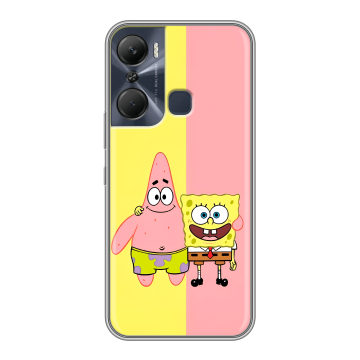 Силиконовый чехол на Infinix Hot 12 Pro с принтом Спанч боб Спанчбоб Силиконовый чехол на Infinix Hot 12 Pro с принтом Спанч боб Спанчбоб