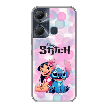 Силиконовый чехол на Infinix Hot 12 Pro с принтом Лило и Стич Силиконовый чехол на Infinix Hot 12 Pro с принтом Лило и Стич