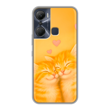 Силиконовый чехол на Infinix Hot 12 Pro с принтом Милые котята Силиконовый чехол на Infinix Hot 12 Pro с принтом Милые котята