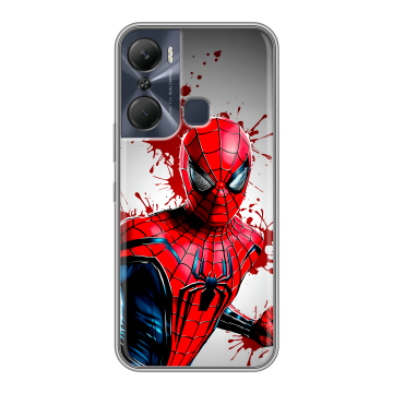 Силиконовый чехол на Infinix Hot 12 Pro с принтом Spiderman Человек паук Силиконовый чехол на Infinix Hot 12 Pro с принтом Spiderman Человек паук