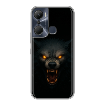 Силиконовый чехол на Infinix Hot 12 Pro с принтом Волк