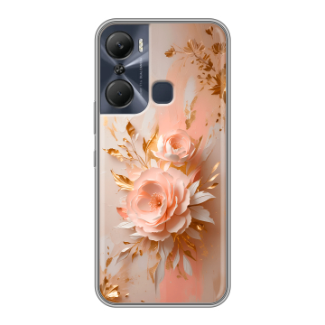 Силиконовый чехол на Infinix Hot 12 Pro с принтом женский