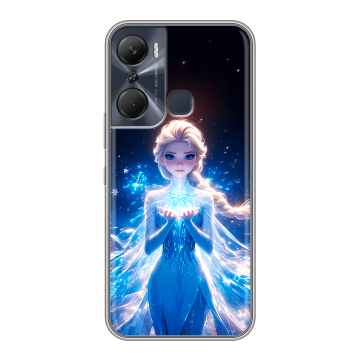 Силиконовый чехол на Infinix Hot 12 Pro с принтом Холодное сердце Frozen Силиконовый чехол на Infinix Hot 12 Pro с принтом Холодное сердце Frozen