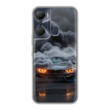 Силиконовый чехол на Infinix Hot 12 Pro с принтом BMW БМВ