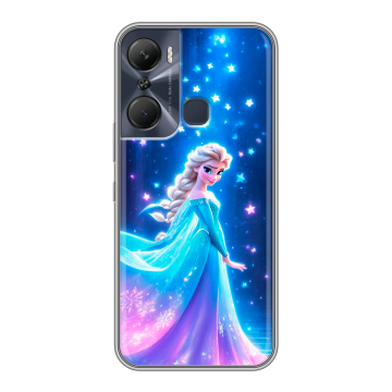 Силиконовый чехол на Infinix Hot 12 Pro с принтом Холодное сердце Frozen Силиконовый чехол на Infinix Hot 12 Pro с принтом Холодное сердце Frozen