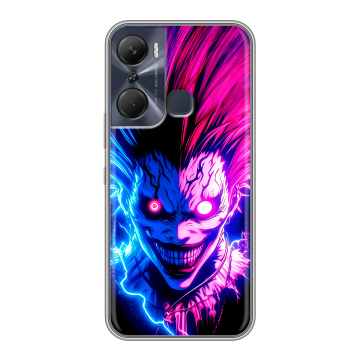 Силиконовый чехол на Infinix Hot 12 Pro с принтом Death note Тетрадь смерти