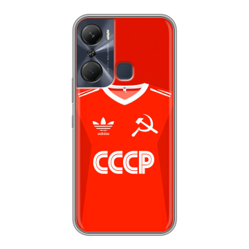 Силиконовый чехол на Infinix Hot 12 Pro с принтом Флаг Герб СССР