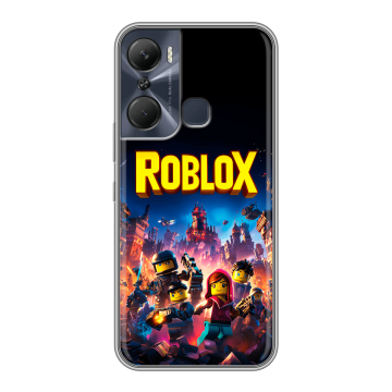 Силиконовый чехол на Infinix Hot 12 Pro с принтом Roblox Роблокс Силиконовый чехол на Infinix Hot 12 Pro с принтом Roblox Роблокс