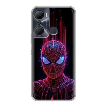 Силиконовый чехол на Infinix Hot 12 Pro с принтом Spiderman Человек паук Силиконовый чехол на Infinix Hot 12 Pro с принтом Spiderman Человек паук
