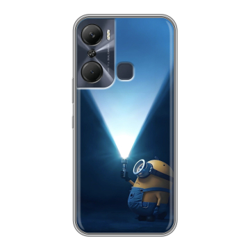 Силиконовый чехол на Infinix Hot 12 Pro с принтом Миньоны Силиконовый чехол на Infinix Hot 12 Pro с принтом Миньоны