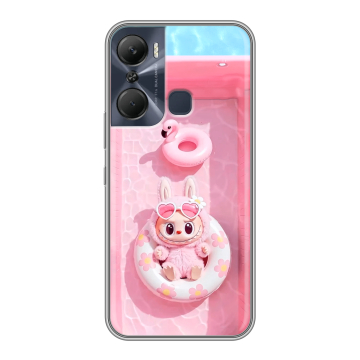 Силиконовый чехол на Infinix Hot 12 Pro с принтом Labubu Лабубу Силиконовый чехол на Infinix Hot 12 Pro с принтом Labubu Лабубу