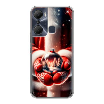 Силиконовый чехол на Infinix Hot 12 Pro с принтом Новый год