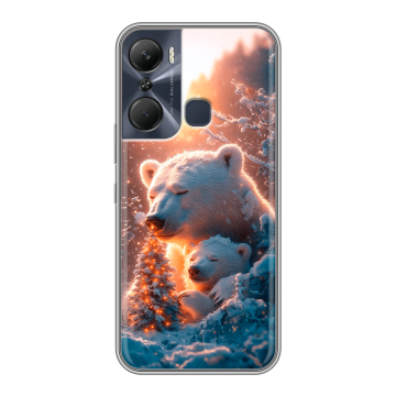 Силиконовый чехол на Infinix Hot 12 Pro с принтом Новый год Силиконовый чехол на Infinix Hot 12 Pro с принтом Новый год