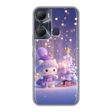 Силиконовый чехол на Infinix Hot 12 Pro с принтом Новый год Силиконовый чехол на Infinix Hot 12 Pro с принтом Новый год