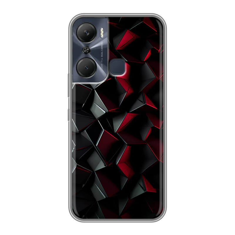 Силиконовый противоударный чехол на Infinix Hot 12 Pro с принтом Абстракция Силиконовый противоударный чехол на Infinix Hot 12 Pro с принтом Абстракция