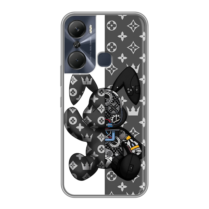 Силиконовый чехол на Infinix Hot 12 Pro с принтом Луи робот Силиконовый чехол на Infinix Hot 12 Pro с принтом Луи робот