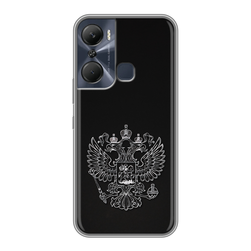 Силиконовый чехол на Infinix Hot 12 Pro с принтом Герб России Силиконовый чехол на Infinix Hot 12 Pro с принтом Герб России