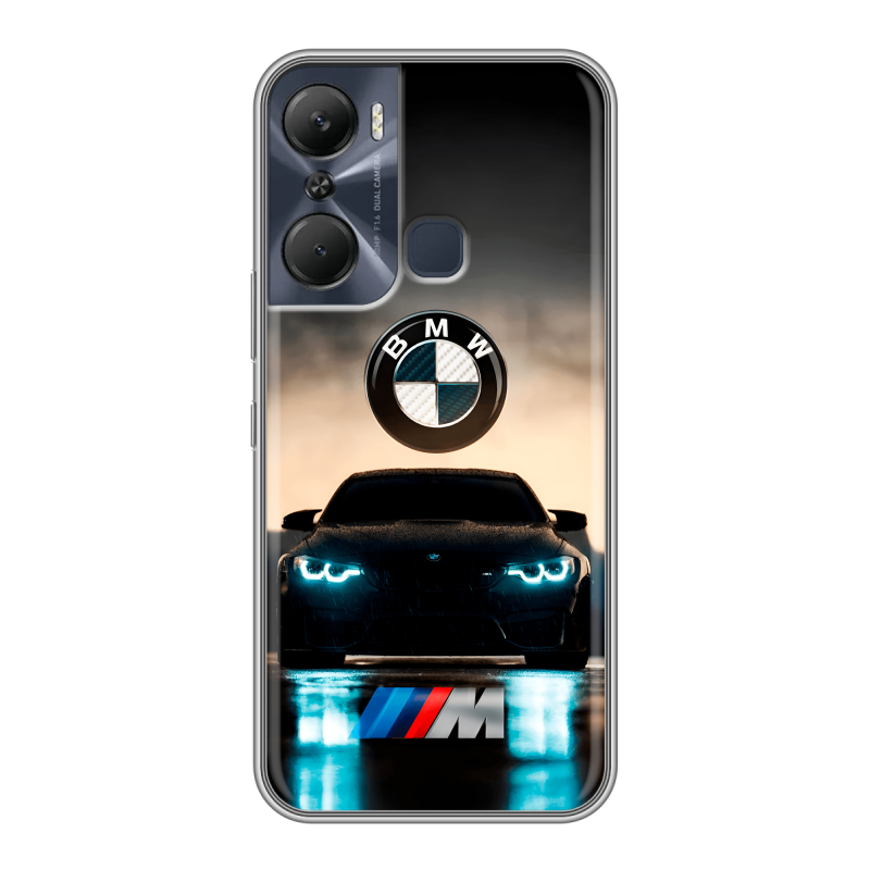 Силиконовый чехол на Infinix Hot 12 Pro с принтом БМВ BMW Силиконовый чехол на Infinix Hot 12 Pro с принтом БМВ BMW