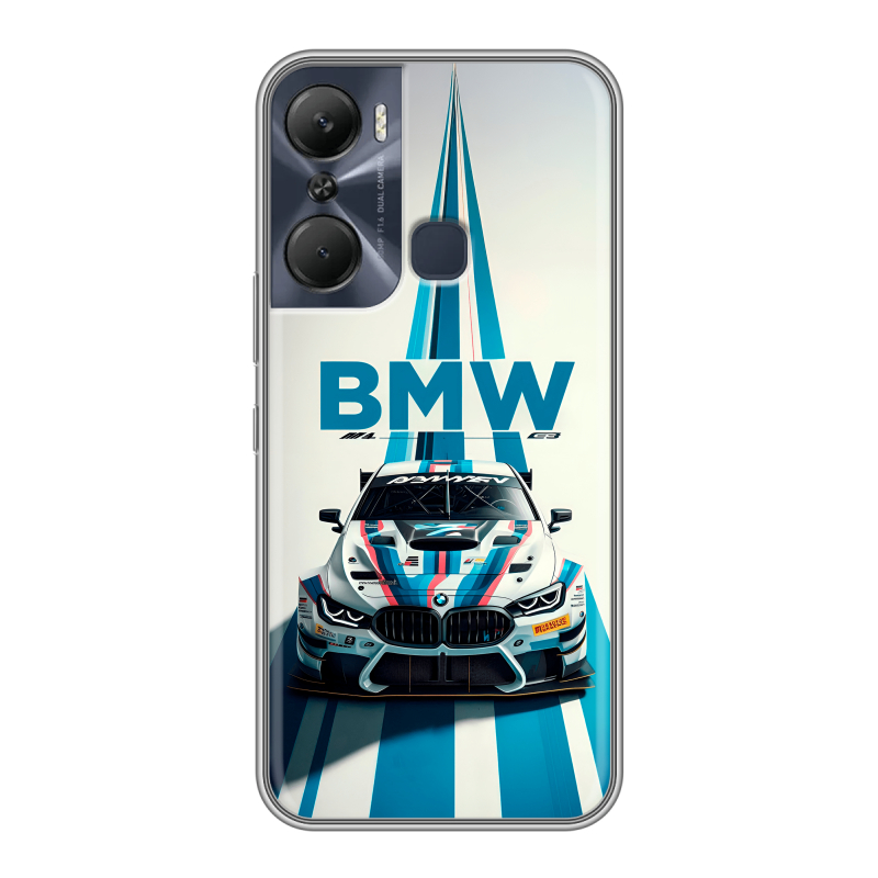 Силиконовый чехол на Infinix Hot 12 Pro с принтом БМВ BMW Силиконовый чехол на Infinix Hot 12 Pro с принтом БМВ BMW