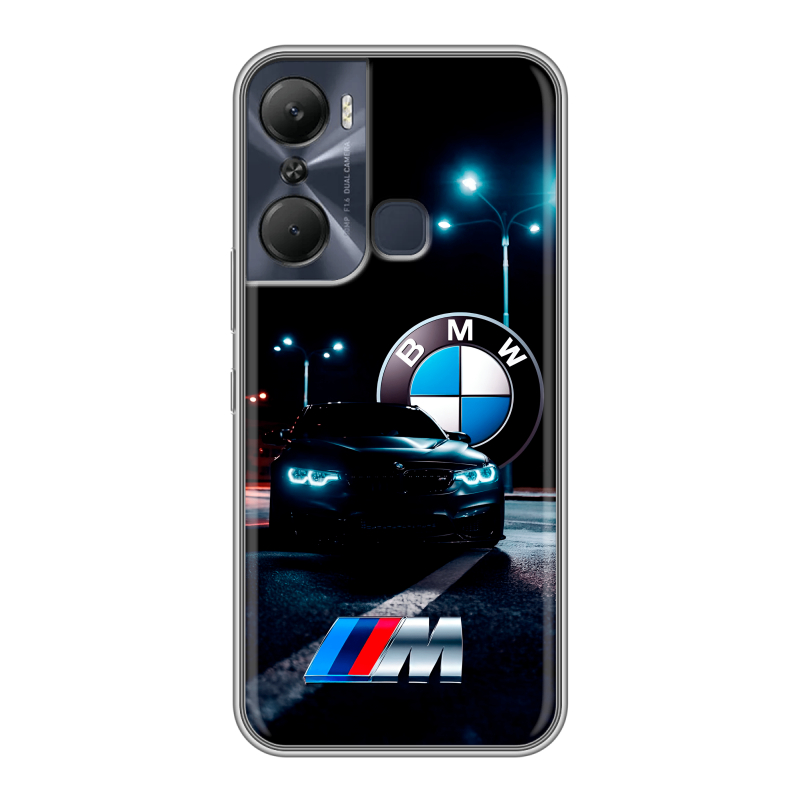 Силиконовый чехол на Infinix Hot 12 Pro с принтом БМВ BMW Силиконовый чехол на Infinix Hot 12 Pro с принтом БМВ BMW