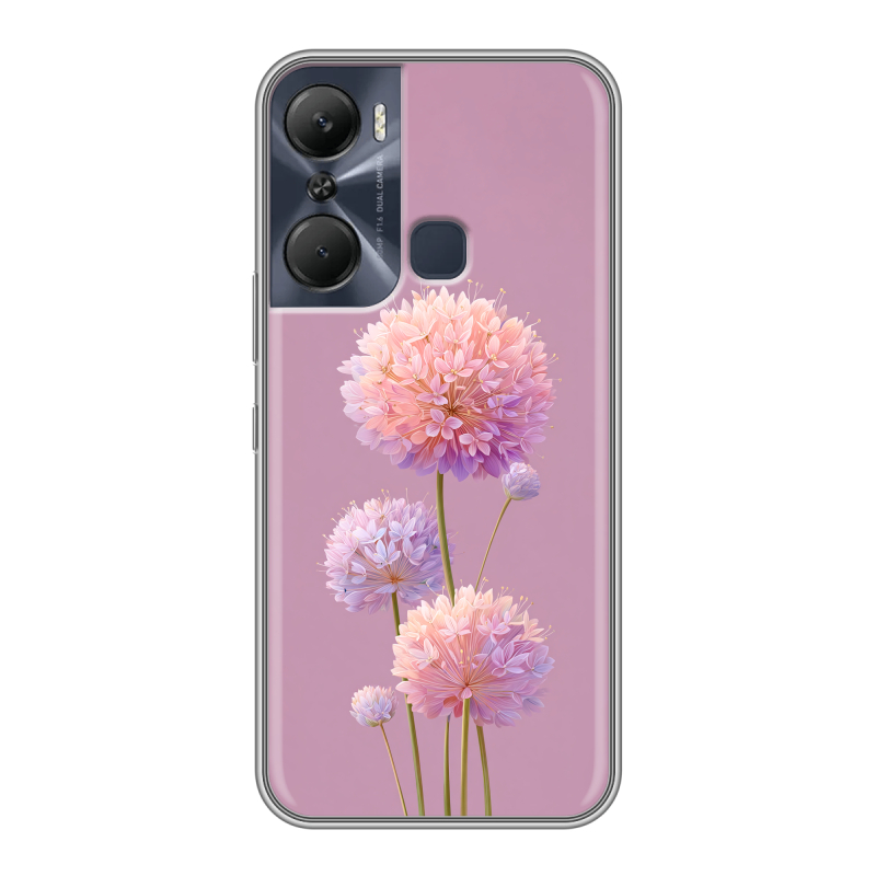 Силиконовый чехол на Infinix Hot 12 Pro с принтом Цветы Силиконовый чехол на Infinix Hot 12 Pro с принтом Цветы