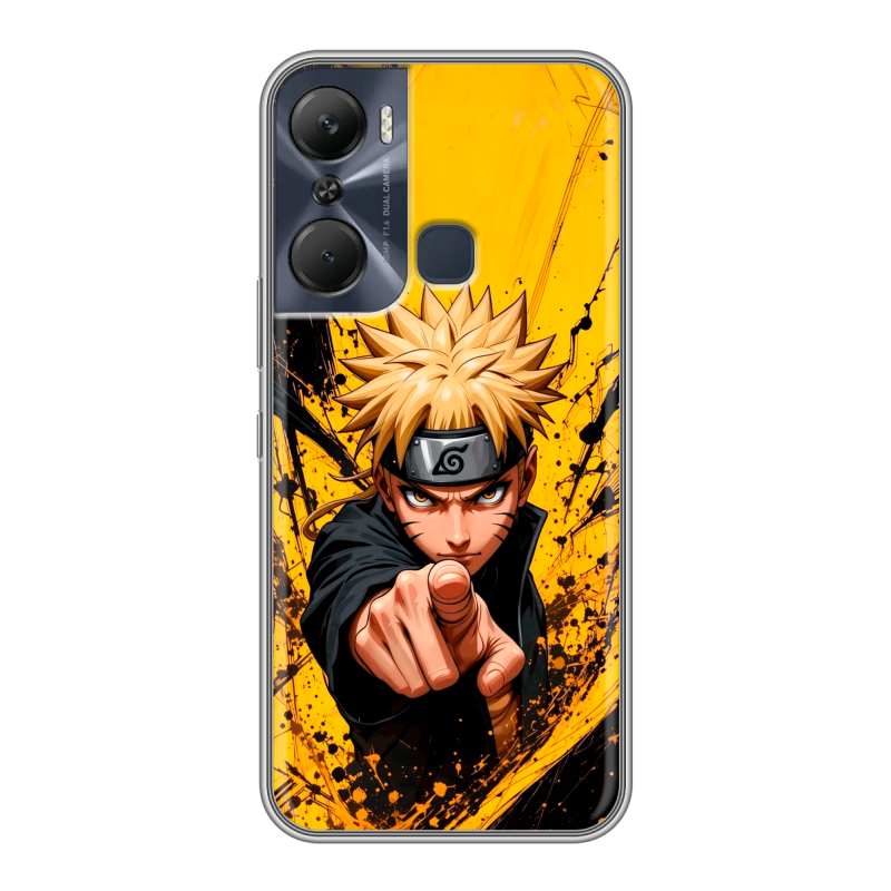 Силиконовый противоударный чехол на Infinix Hot 12 Pro с принтом Naruto Наруто Силиконовый противоударный чехол на Infinix Hot 12 Pro с принтом Naruto Наруто