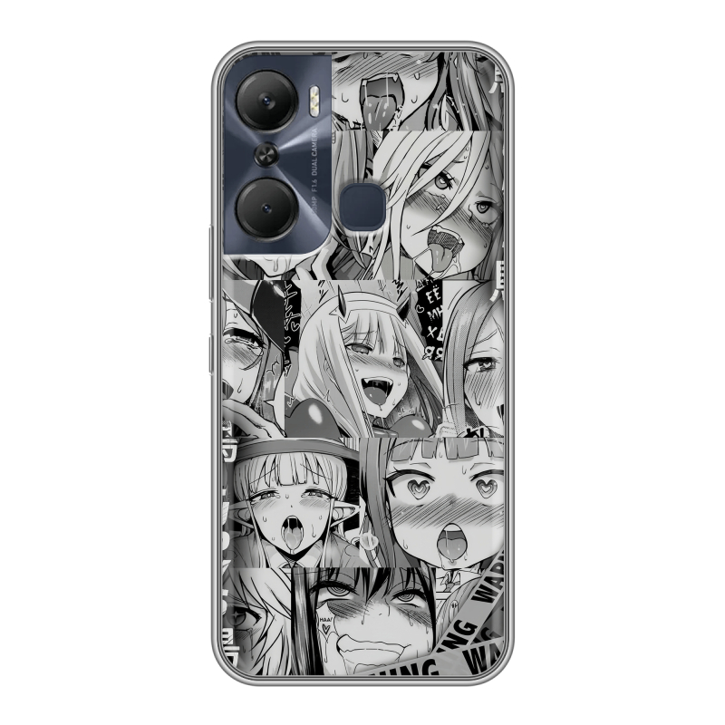 Силиконовый чехол на Infinix Hot 12 Pro с принтом Ahegao Ахегао Аниме Силиконовый чехол на Infinix Hot 12 Pro с принтом Ahegao Ахегао Аниме