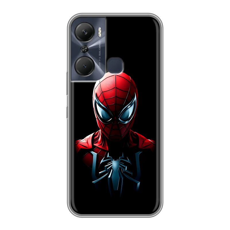 Силиконовый противоударный чехол на Infinix Hot 12 Pro с принтом Spiderman Человек паук Силиконовый противоударный чехол на Infinix Hot 12 Pro с принтом Spiderman Человек паук