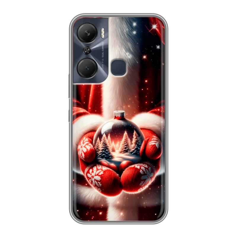 Силиконовый чехол на Infinix Hot 12 Pro с принтом Новый год Силиконовый чехол на Infinix Hot 12 Pro с принтом Новый год