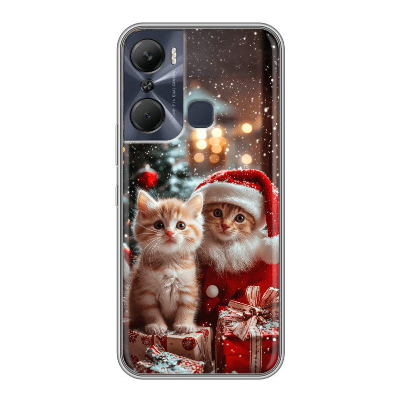 Силиконовый чехол на Infinix Hot 12 Pro с принтом Новый год Силиконовый чехол на Infinix Hot 12 Pro с принтом Новый год