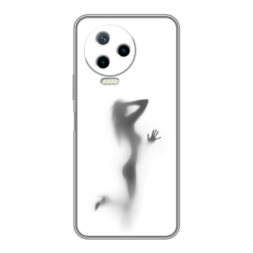 Силиконовый чехол на Infinix Note 12 Pro с принтом Силуэт