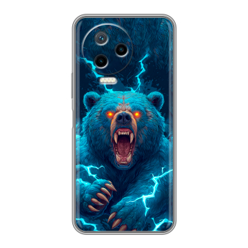 Силиконовый чехол на Infinix Note 12 Pro с принтом Медведь