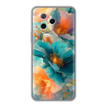 Силиконовый чехол на Infinix Note 12 Pro с принтом Цветы