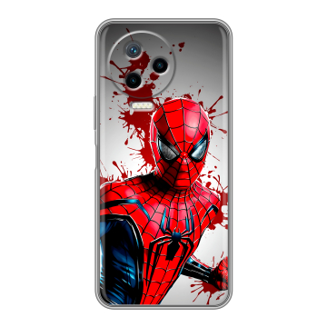 Силиконовый чехол на Infinix Note 12 Pro с принтом Spiderman Человек паук