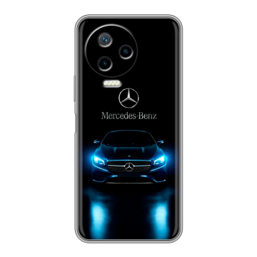 Силиконовый чехол на Infinix Note 12 Pro с принтом Mercedes Мерседес
