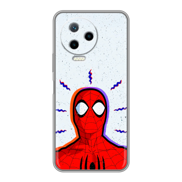Силиконовый чехол на Infinix Note 12 Pro с принтом Spiderman Человек паук