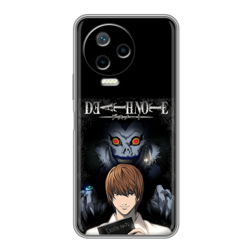 Силиконовый чехол на Infinix Note 12 Pro с принтом Death note Тетрадь смерти