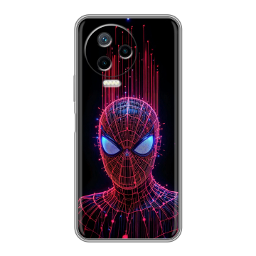 Силиконовый чехол на Infinix Note 12 Pro с принтом Spiderman Человек паук