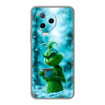 Силиконовый чехол на Infinix Note 12 Pro с принтом Новый год гринч