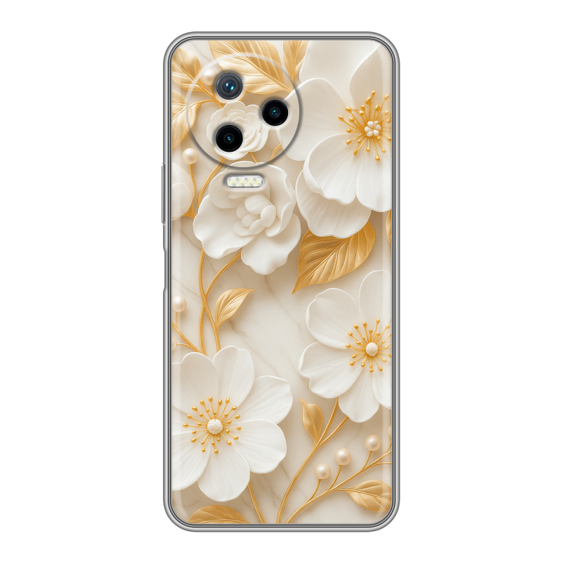 Силиконовый чехол на Infinix Note 12 Pro с принтом Цветы Силиконовый чехол на Infinix Note 12 Pro с принтом Цветы