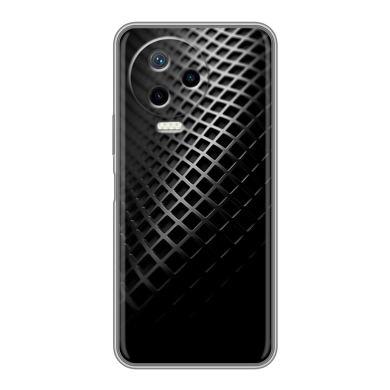 Силиконовый противоударный чехол на Infinix Note 12 Pro с принтом Текстура металла Силиконовый противоударный чехол на Infinix Note 12 Pro с принтом Текстура металла